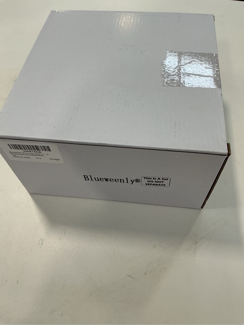 Condition photo showing New/Like New for 4 Pcs 4 Inch Large Velvet Christmas Ball Ornaments Vintage Christmas Plastic Ball Ornaments Flocked Tree Hanging Decoration for Xmas Party Wedding Home Decor(Brown Green White)