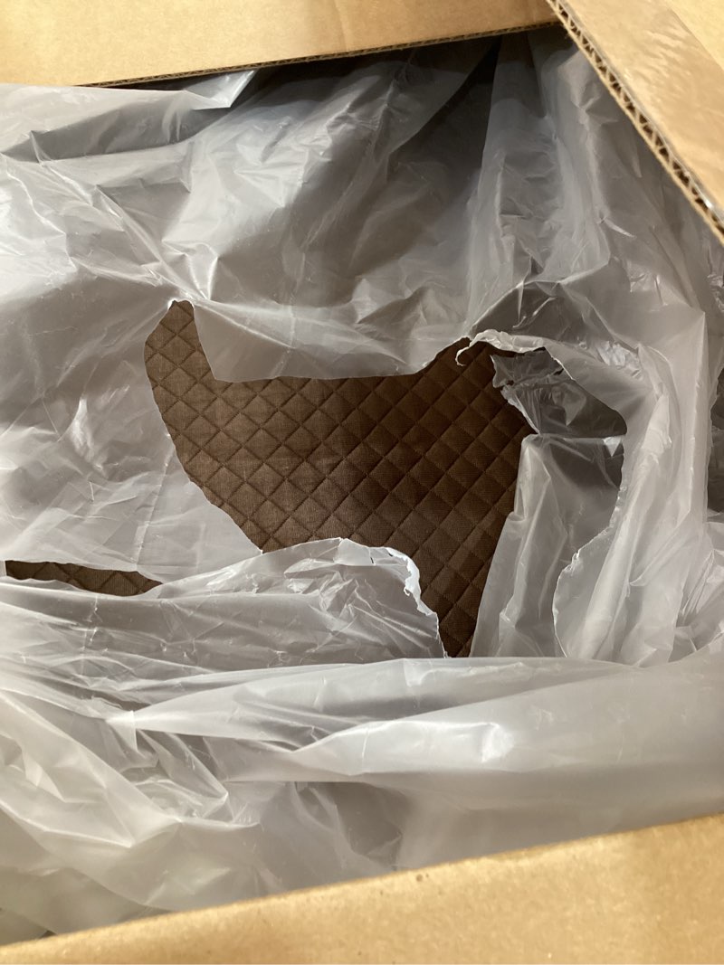 Condition photo showing As Is for HOMBYS Lumbar Support Pillow for Recliner Chair, Memory Foam Back Support Cushion for Elderly,Extra Large Lumbar Support Pillow,Thick Backrest for Home Reading (Dark Coffee, 20“x13.5"x5") Dark Coffee 20“x13.5"x5"