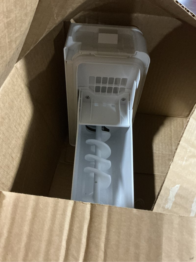 Condition photo showing As Is for da97-14474c, da97-14474a ice container, da97-12604d ice bucket compatible with samsung rf25, rf263, rf265, rf28, etc series refrigerators. part number: da97-21040a, ap6034185, etc-1 yr warranty