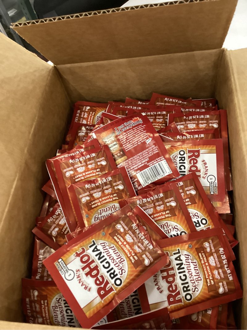 Frank’s Red Hot Original Seasoning 1 Tablespoon Packets exp 09/15/25