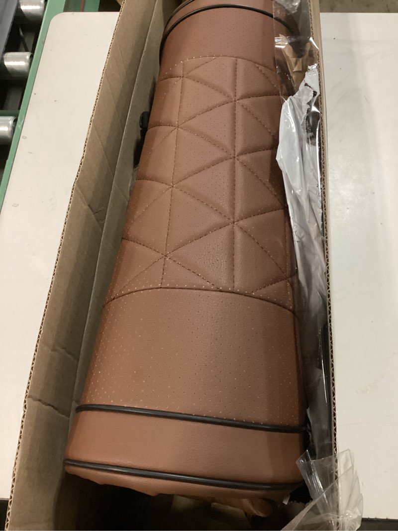 Condition photo showing Good Condition for lxvunan luxury leather front seat cover, non slip all inclusive with storage bag, suitable for 95% sedan, suv, truck, 2 piece coffee coffee 2 piece