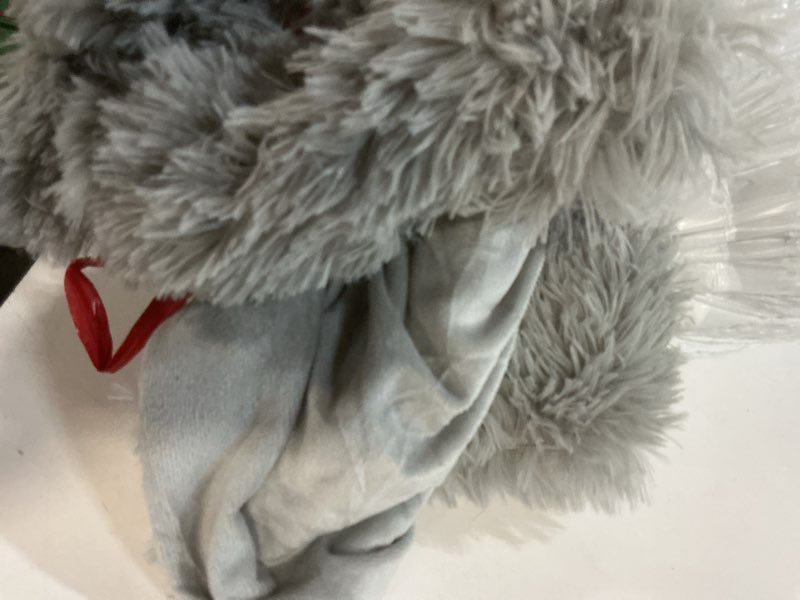 Condition photo showing As Is for BEDELITE Grey Fluffy Comforter Set Queen Size, Fuzzy Faux Fur Comforter Bedding Set, Ultra Soft and Warm Winter Shaggy Bed Set (1 Comforter & 2 Pillowcases) as Gifts for Women Grey Queen