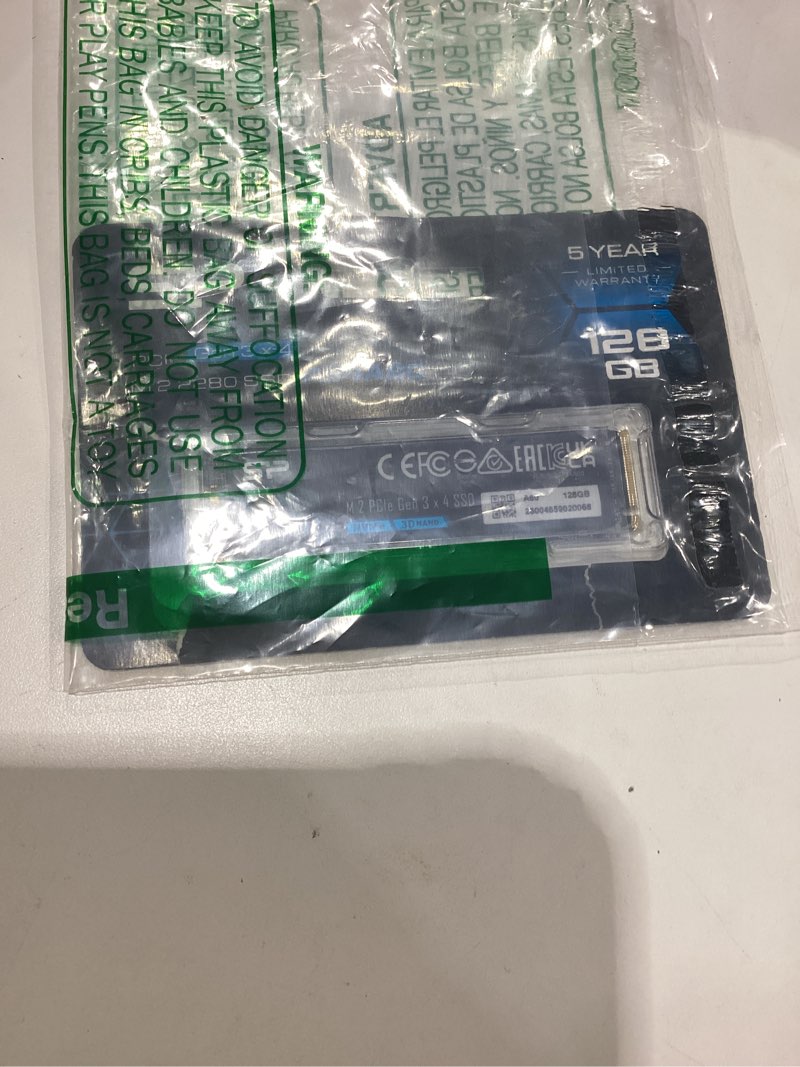 Condition photo showing Good Condition for silicon power 128gb nvme m.2 pcie gen3x4 2280 ssd (sp128gbp34a60m28)