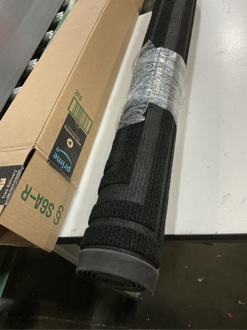 Condition photo showing Good Condition for Front Door Mat Outside Entrance Indoor Doormat, 31" x 20" Outdoor Mats for Patio Waterproof, Outdoor Door Mats for Outside Entry, Indoor Rugs for Entryway, Sturdy Natural Rubber Entry Mat, Black 31" x 20"(Rectangular) Black