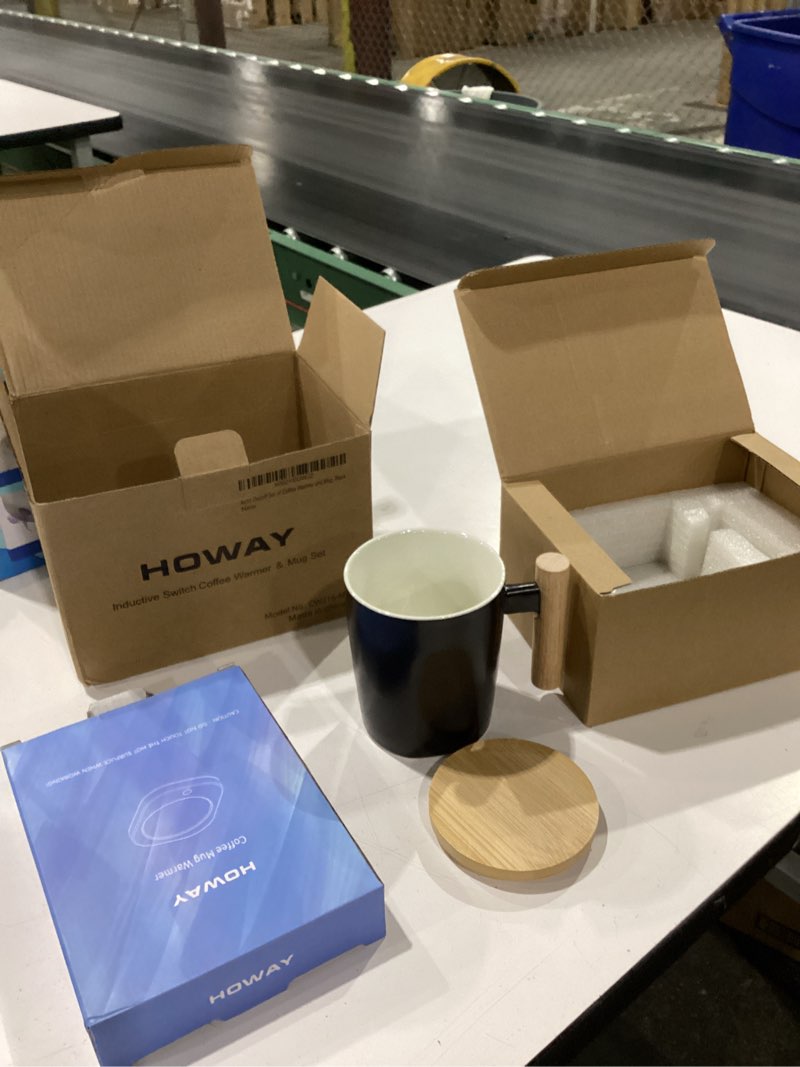 Condition photo showing New/Like New for HOWAY Coffee Warmer & Mug Set, Cup Heater for Desk Temperature Control and Smart Auto Shut Off, 14oz, Two temperatures