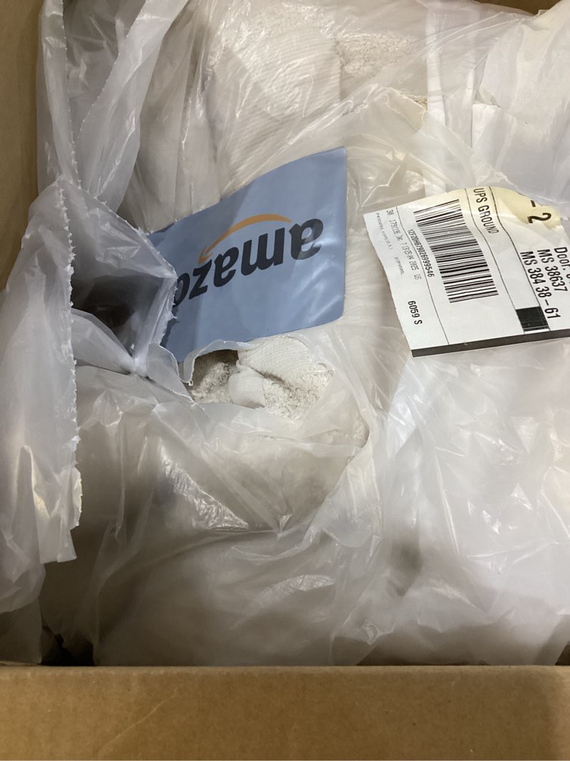 Condition photo showing New/Like New for NEWCOSPLAY Faux Fur Twin Blanket White Bubble Blanket Thick Warm Soft for Couch Sofa Bed 550GSM (White, Twin(60"x80")) White Twin(60"x80")
