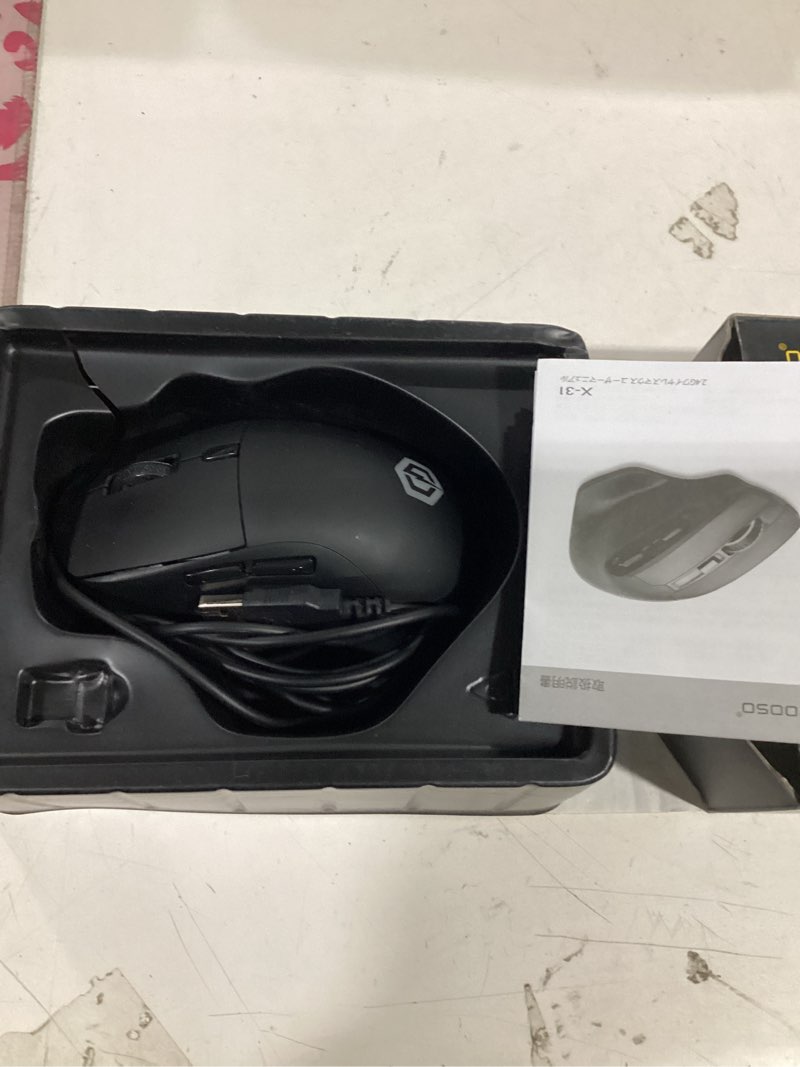 Condition photo showing Good Condition for e-yooso large wireless mouse for big hands, x-31 cordless ergo computer mouse, 6 buttons, 5-level 4800 dpi, 18 months battery life, for laptop, pc, chromebook (black) 6 usb