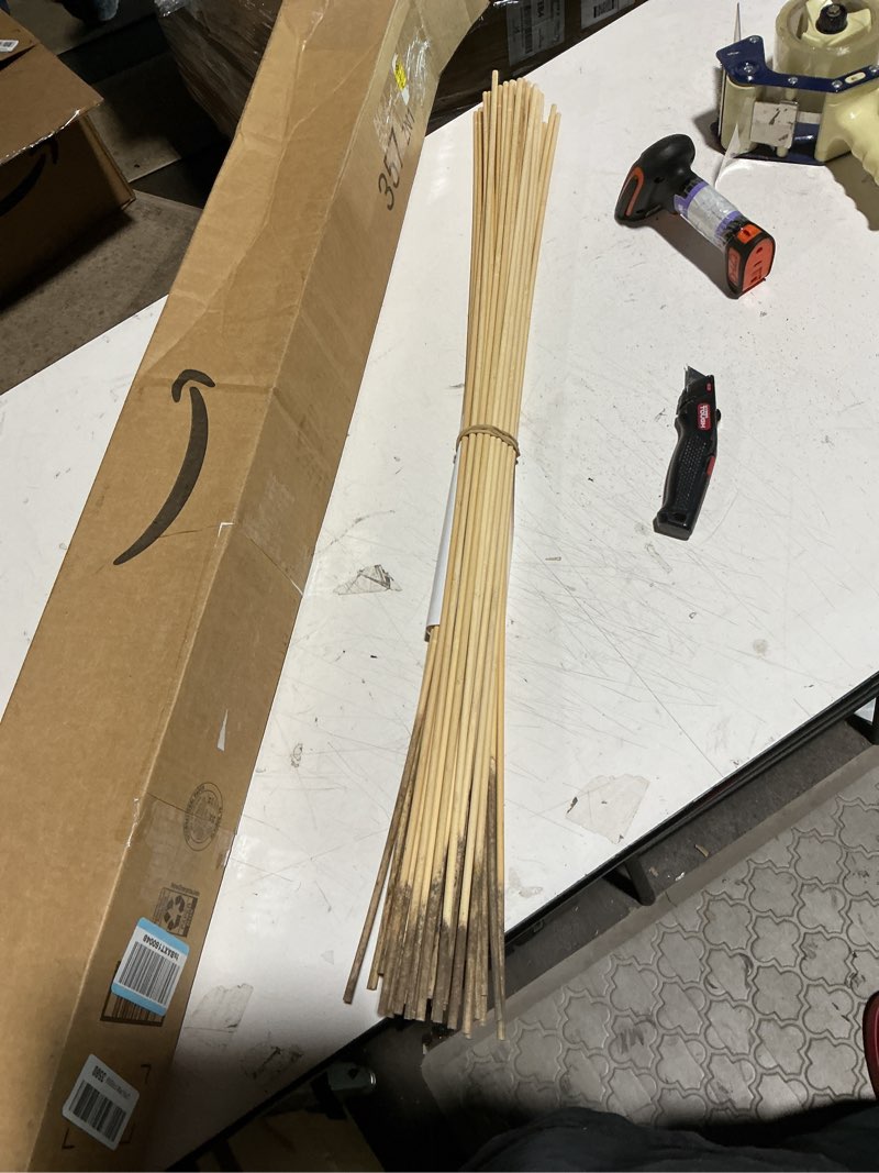 Condition photo showing As Is for diameter 2mm thin bamboo sticks for kite and birdcage (200-pack)