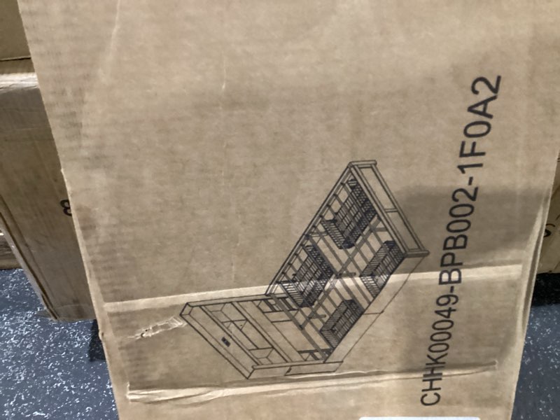 full bed frame similar to stock photo but different finish (box 2 of 2)