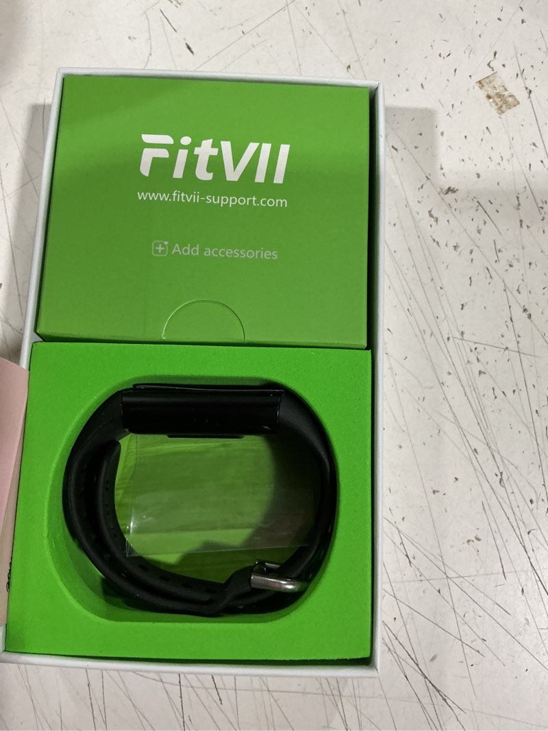 Condition photo showing Good Condition for fitvii fino 2 slim fitness tracker, smart watch with blood oxygen, sleep monitor, 24/7 heart rate & blood pressure, ip68 waterproof health activity trackers with calories step counter for women men black
