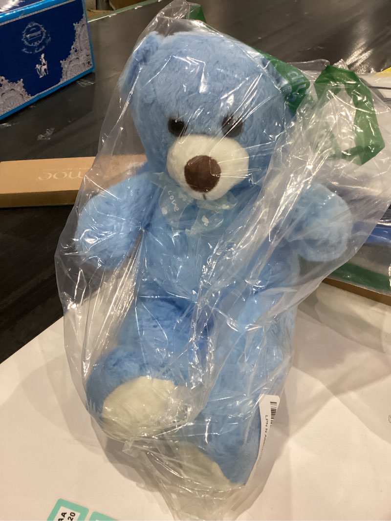 Condition photo showing Good Condition for Teddy Bear Stuffed Animal 16'' Small Teddy Bear Plush Toy Gift for Valentine Christmas Birthday Blue Blue 15.7 inches