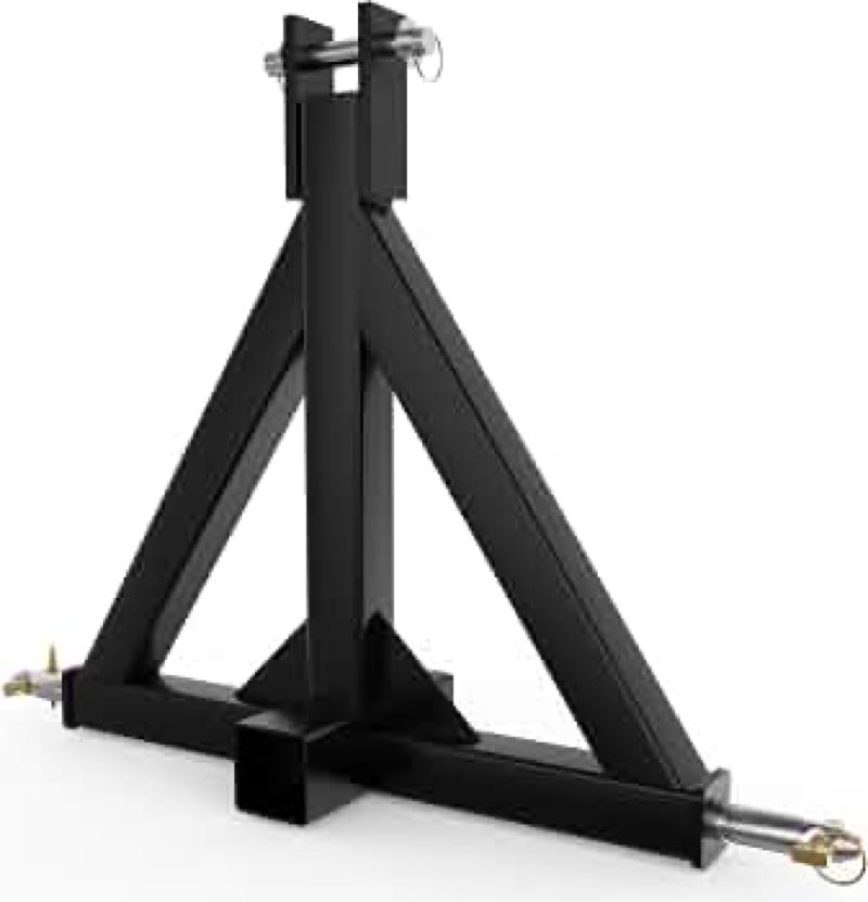 3 point 2" trailer hitch receiver heavy-duty for category 1 tractors 