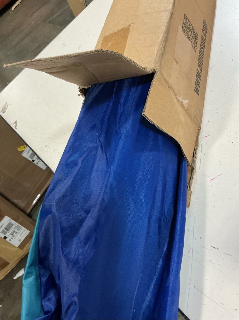 Condition photo showing Good Condition for ammsun 7.5ft large heavy duty high wind beach umbrella with sand anchor & tilt sun shelter, upf 50+ protection outdoor umbrellas sunshade with carry bag for patio garden pool backyard rainbow 7.5ft rainbow