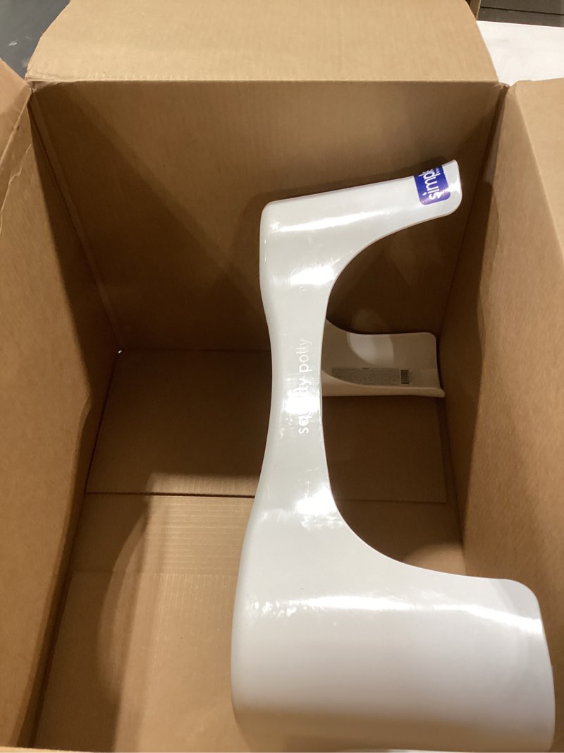 Condition photo showing Good Condition for squatty potty simple curve bathroom toilet stool 7" white