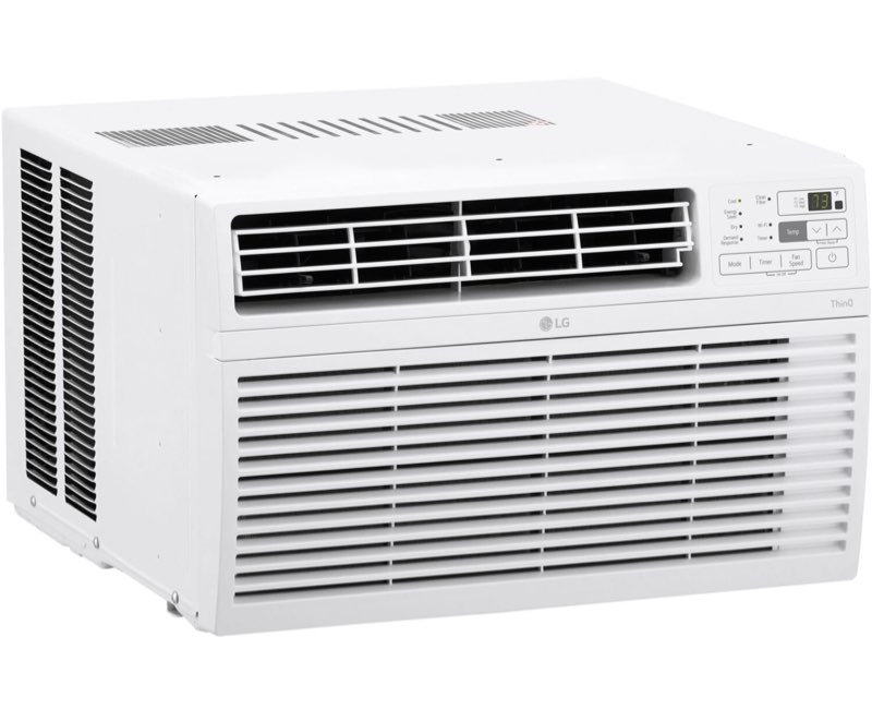 LG 10000 BTU Smart Wi-Fi Enabled, Ultra-Quite, Quick and Easy Installation Window Air Conditioner with Remote, ThinQ Technology, Washable Filter, Eco-Friendly R32 Refrigerant (White)