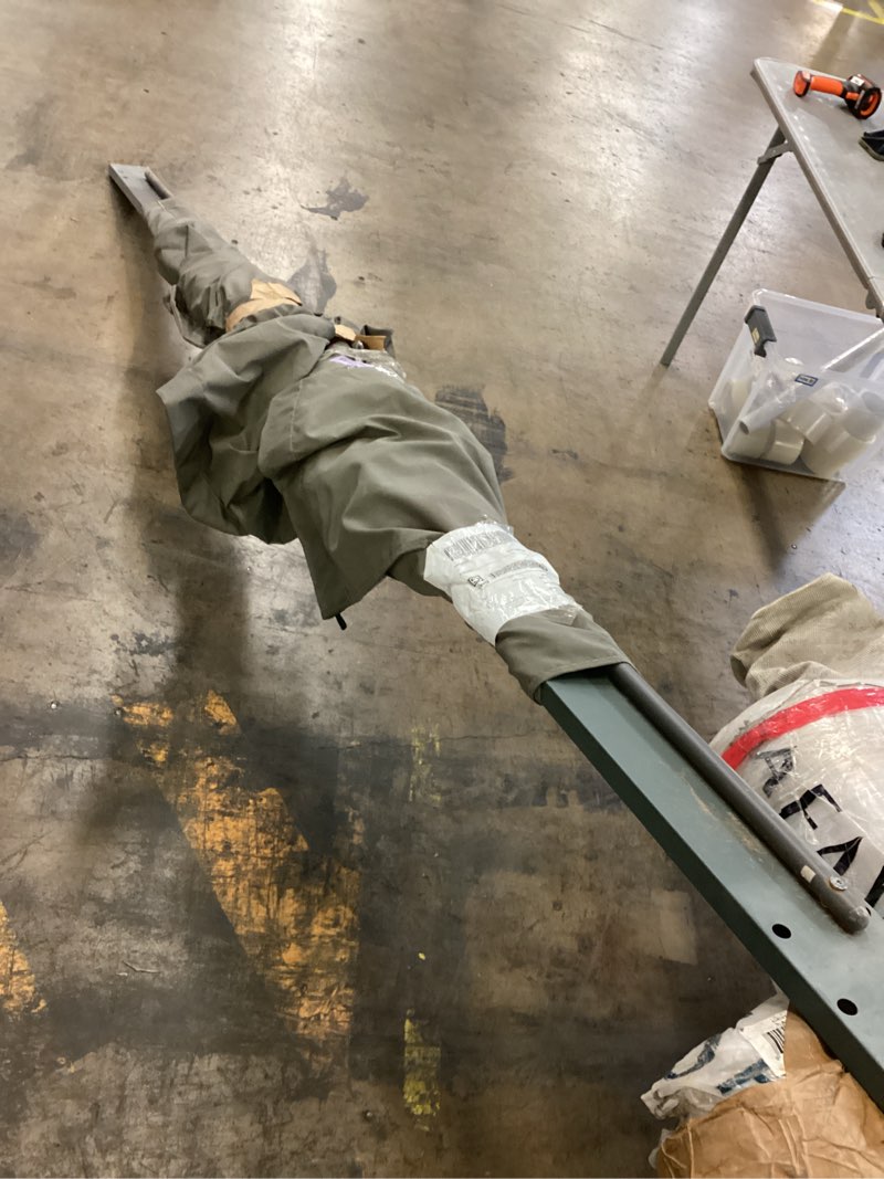 Condition photo showing As Is for 10 Ft. W X 10 Ft. D Aluminum Pergola with Canopy