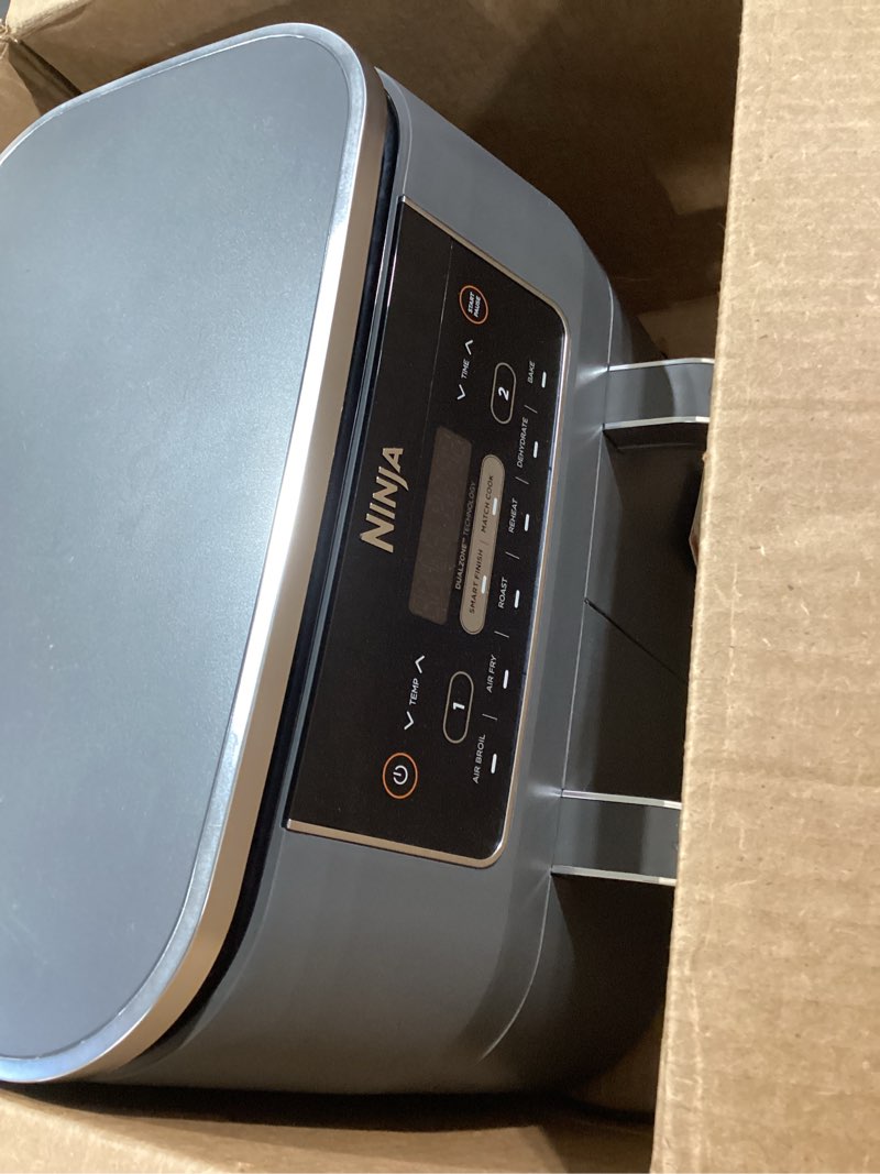 Condition photo showing Good Condition for ninja dz201 foodi 8 quart 6-in-1 dualzone 2-basket air fryer with 2 independent frying baskets, match cook & smart finish to roast, broil, dehydrate & more for quick, easy meals, grey 8-qt & dualzone
