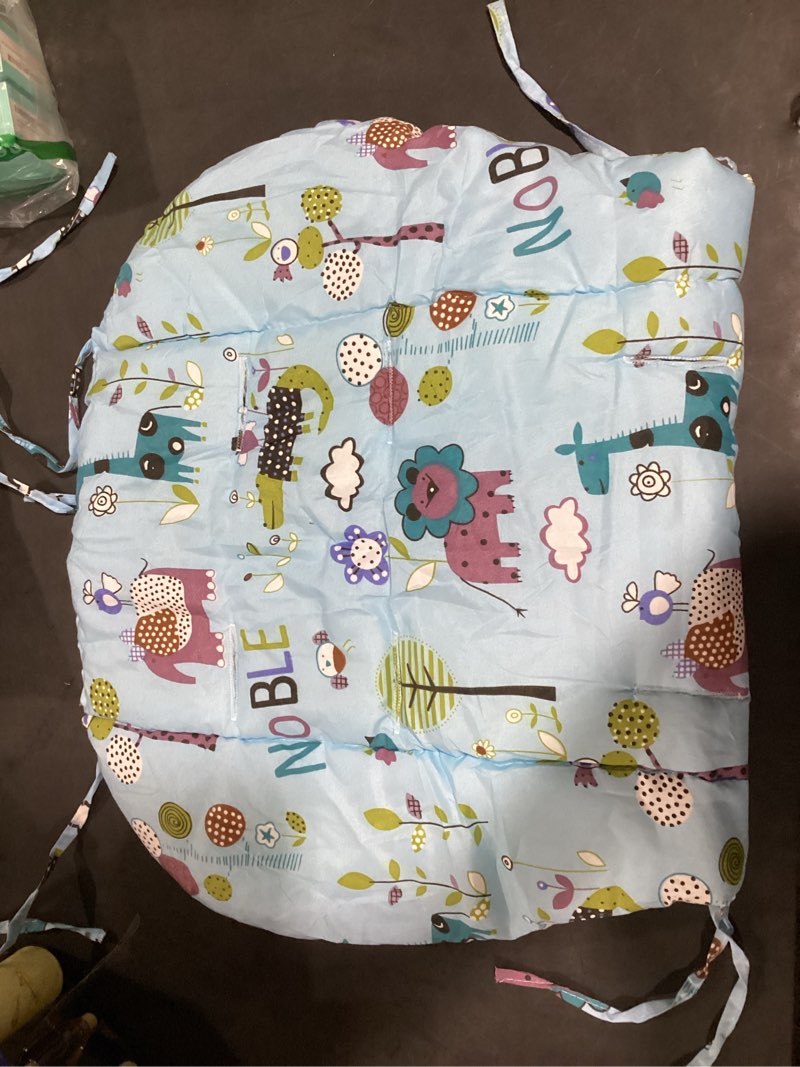 Condition photo showing New/Like New for High Chair Pad,high Chair Cover/seat Cushion, Light and Breathable, Soft and Comfortable, Cute Pattern, Suitable for Most High Chairs, Baby Dining Chairs (Animal Pattern on Blue Background)