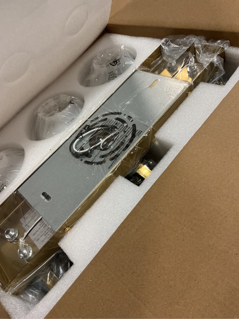 Condition photo showing Good Condition for 3 lights bathroom vanity light fixtures over mirror modern gold wall sconce vanity light for bathroom lighting gold m size shade-3 lights