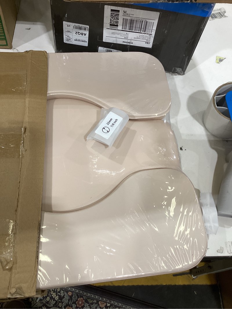 Condition photo showing Good Condition for PU Commode Seat Cushion with Sponge Padded,C Shape Waterproof Soft Pad,Suitable for Bedside Commode Chairs,Raised Toilet Seats(Beige)