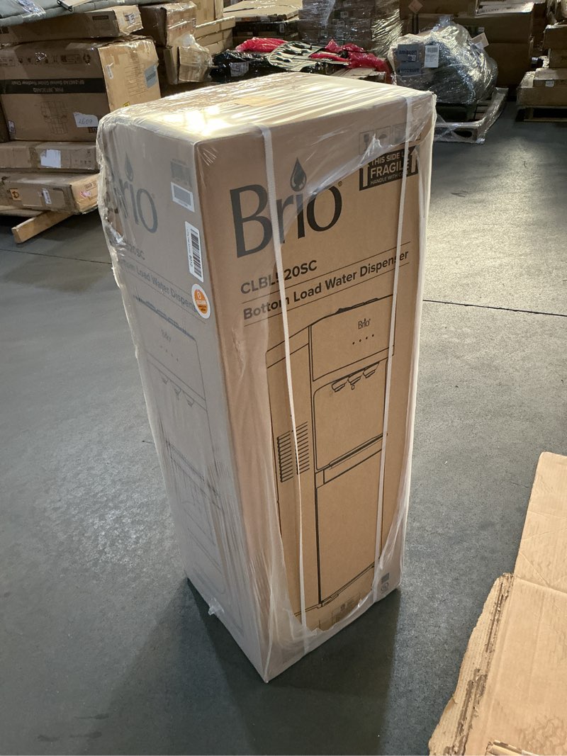 Condition photo showing New/Like New for Brio Self Cleaning Bottom Loading Water Cooler Water Dispenser – Limited Edition - 3 Temperature Settings - Hot, Cold & Cool Water Stainless Steel