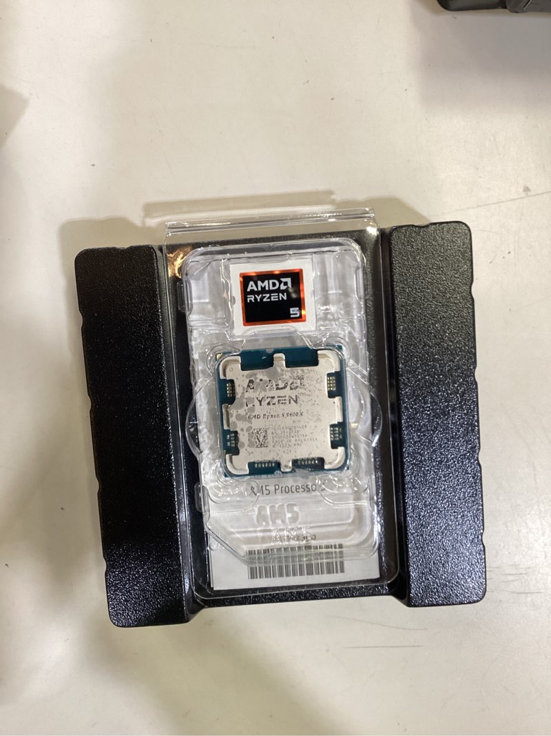 Condition photo showing As Is for amd ryzen™ 5 9600x 6-core, 12-thread unlocked desktop processor (pack of 1) processor