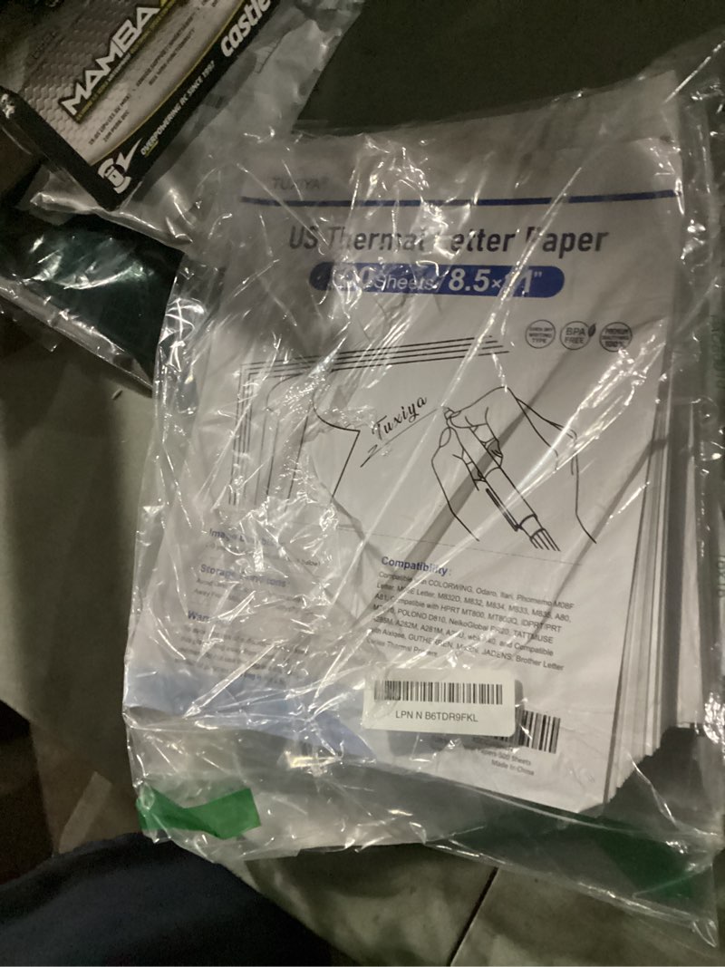 Condition photo showing As Is for TUXIYA 500 Sheets Thermal Printer Paper 8.5 x 11 Inch,BPA free Advanced Thermal Printing, US Letter Size Thermal Paper Compatible Most Portable Printers