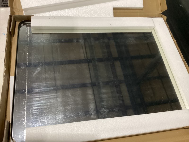 VANLIO 22x30 Inch Bronze Framed Bathroom Mirror, Brushed Bronze Metal Vanity Mirror, Bronze Rectangl