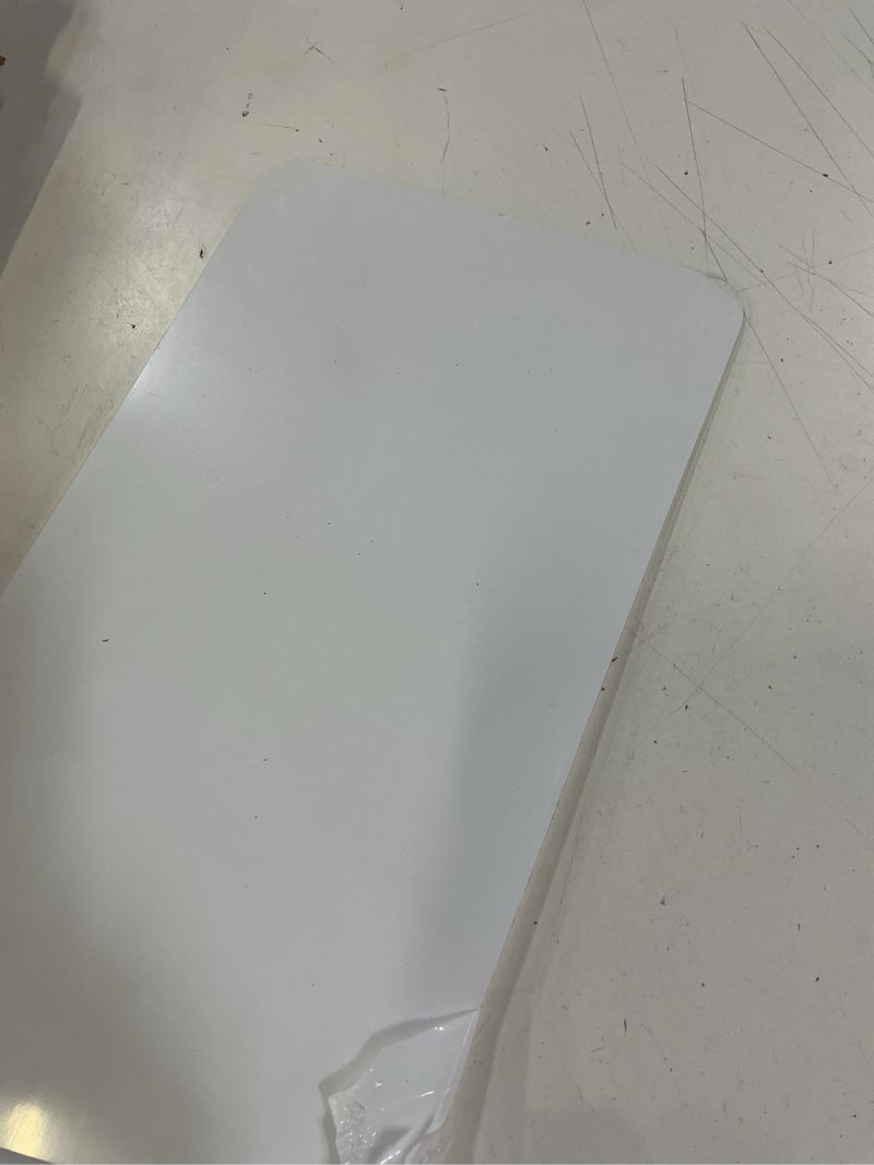 Condition photo showing Good Condition for protecto heavy duty door protector from dog scratching, 34x8” clear self-adhesive door kick plate for bottom of door, scratch protection for interior & exterior doors, walls, window & sliding doors 1-pack clear 34 x 8"