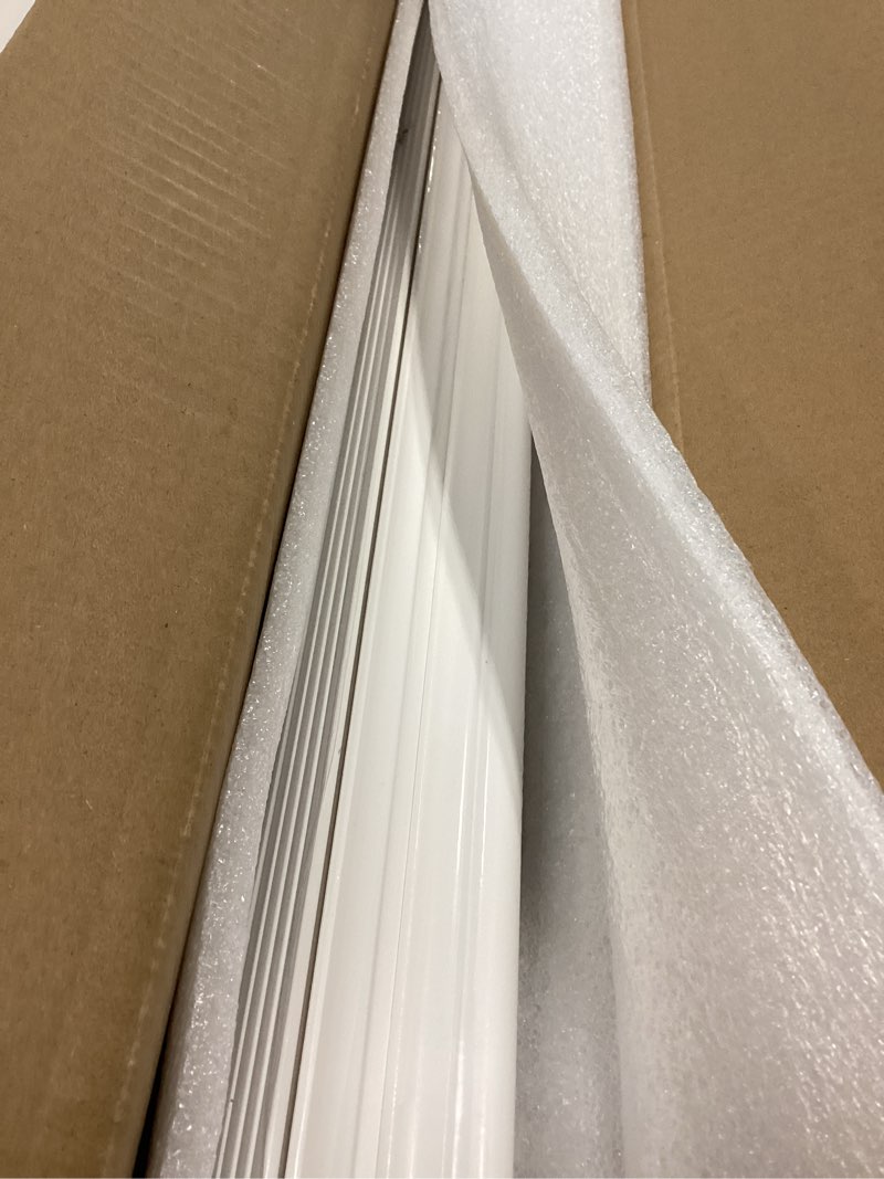 Condition photo showing As Is for Art3dwallpanels Pre-Cut Wall Molding Set of 3 pcs, Ready-to-Assemble Wainscoting Panels for Interior Wall Décor Living Room Bedroom Accent Wall - Installed with Glue, 3 Frames