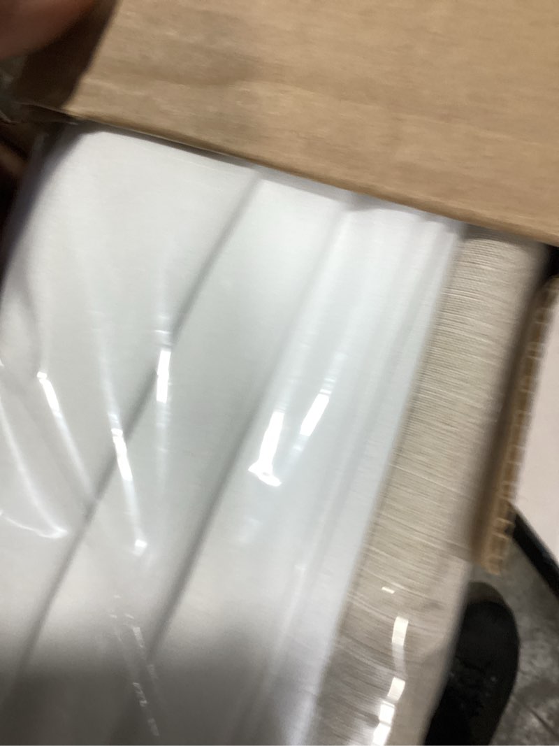 Condition photo showing New/Like New for chicology roman shades for windows, window treatments, roman shades, roman window shades, room darkening shades, window shades, 24" w x 64" h, belgian flax (privacy & light filtering) belgian flax (privacy & light filtering) 24"w x 64"h