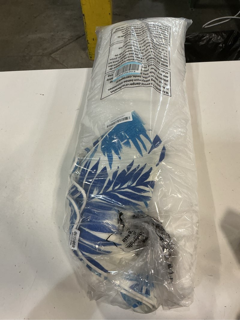 Condition photo showing Good Condition for ( 2 pack) jmgbird outdoor lumbar pillows weather resistant 12x20 outdoor pillow | blue leaf pattern uv fade resistant,outdoor pillows waterproof,throw pillows with inserts included blue leave 12x20 inch