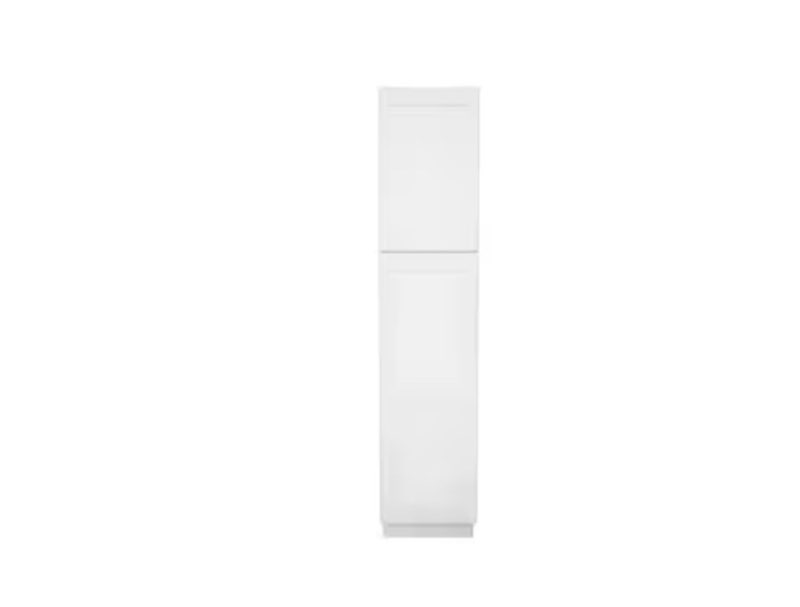 Tall corner cabinet white