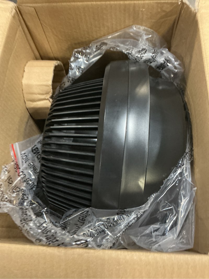 Condition photo showing As Is for vornado 62 whole room air circulator fan with 3 speeds, black