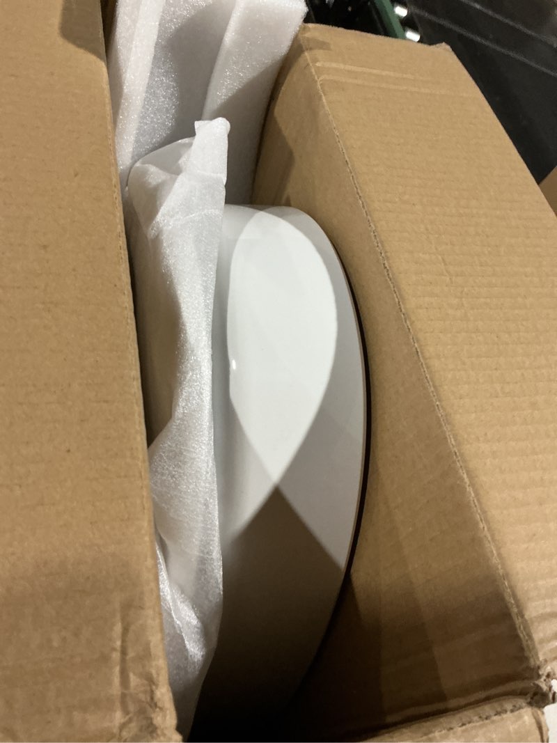 Condition photo showing As Is for toilet seat risers, elevated toilet seat 3 inch, heavy duty, never loosen, soft close, easy install & clean, elongated raised toilet seat bowl (18.5”), white elongated toilet seat risers