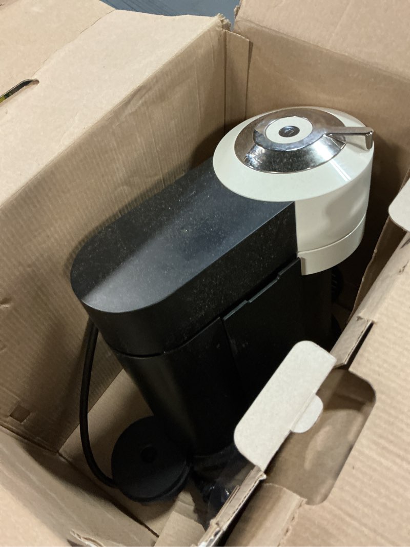 Condition photo showing As Is for Nespresso Vertuo Next Coffee and Espresso Maker by De'Longhi, White