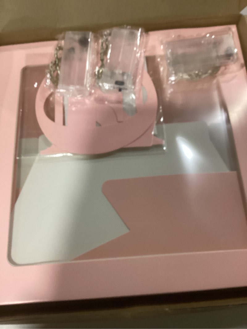 Condition photo showing New/Like New for 3 Pcs One Balloon Box Decorations First Birthday Decorations with Letters Shower Party Supplies with 3 LED Fairy String Lights, No Balloons(Pink)