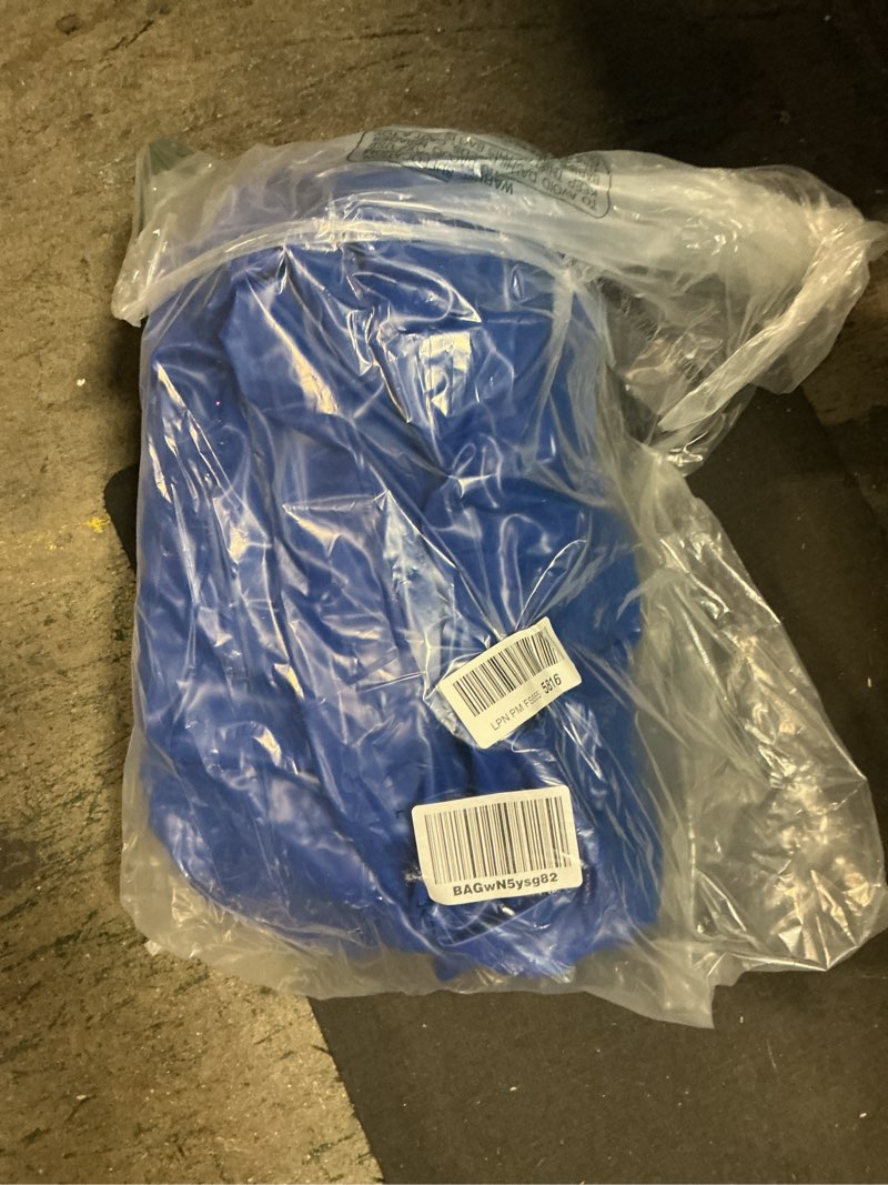 Condition photo showing As Is for Barrel Roll Sensory Chair for Kids, 2025 Reinforced Calming Vestibular Toy with Deep Pressure, Durable Inflatable Sensory Pod for Autism, ADHD, Perfect for Classroom or Home Use Blue