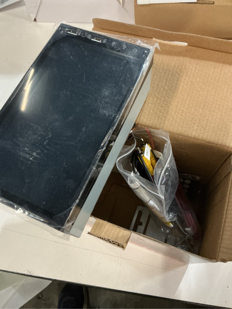 Condition photo showing New/Like New for leadfan double din car stereo radio support apple carplay&android auto, 7inch hd touchscreen double din radio with bluetooth, car audio receivers, camera, mirrorlink, fm radio, 2 usb/tf/aux/subwoofer double din wired carplay&android auto