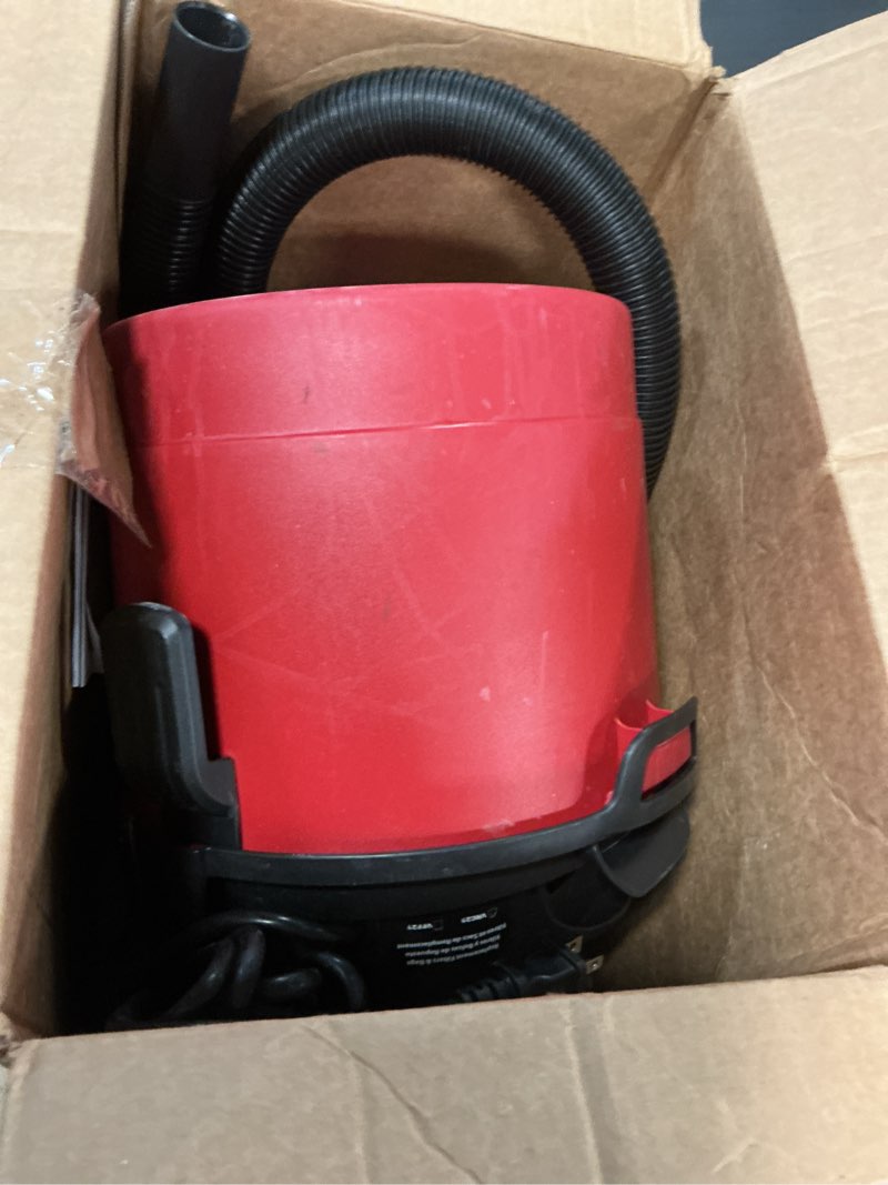 Condition photo showing As Is for vacmaster 2.5-gallon* 2 peak hp wall mountable wet/dry vacuum – vom205p 1101 plug-in edition