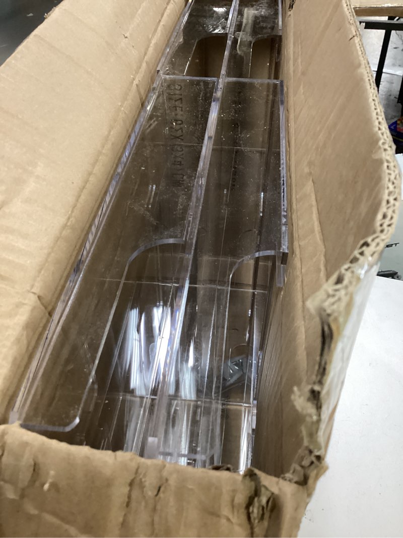 Condition photo showing As Is for rattanview 2 pcs 4 pocket pamphlet holder wall mount acrylic brochure holder plastic trifold multi slot flyer rack clear literature rack magazine literature display wall hanging organizer for office