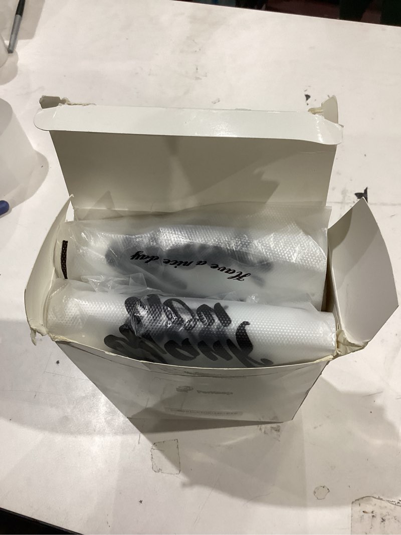 Condition photo showing Good Condition for PerKoop 500 Pcs Drink Carrier for Delivery Clear Cup Carrier with Handle Thank You Drink Bags Single Take out Cup Carriers for Beverage Coffee Shop, Restaurant, Bakery, Bar(Classic)