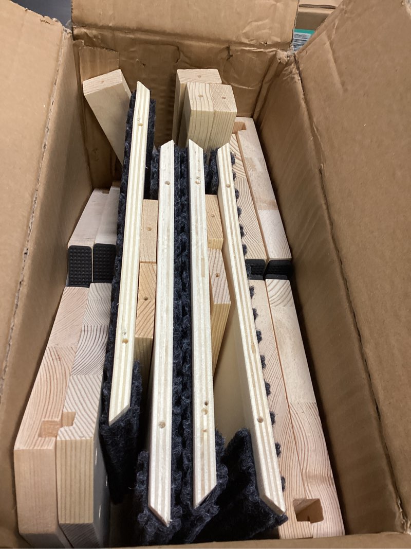 Condition photo showing Good Condition for 4 Pack Wooden Dog Ramp for Stairs Suits for Small Medium Large Dogs Cats, Pet Steps for Staircase Ramp for Dogs Cats, Need Installation(Gray, S: 11.8 * 9.8 * 5.9 inches)