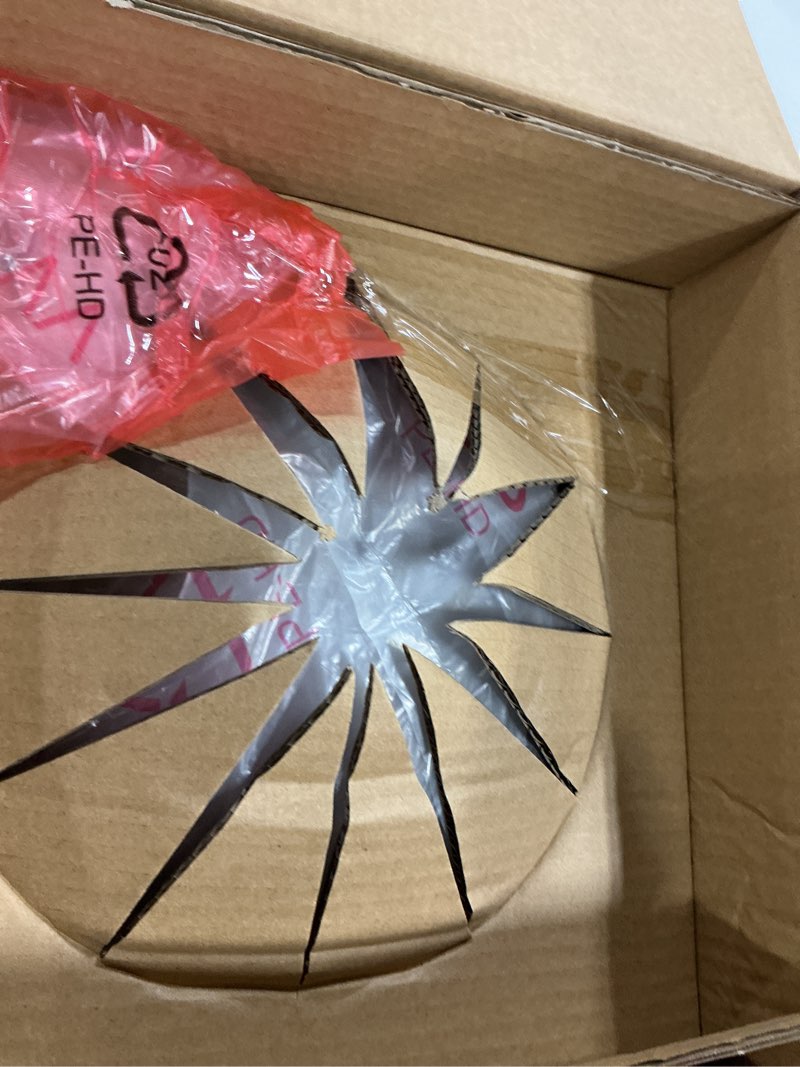 Condition photo showing As Is for project source 13-in satin nickel indoor 2 -light flush mount light with alabaster glass