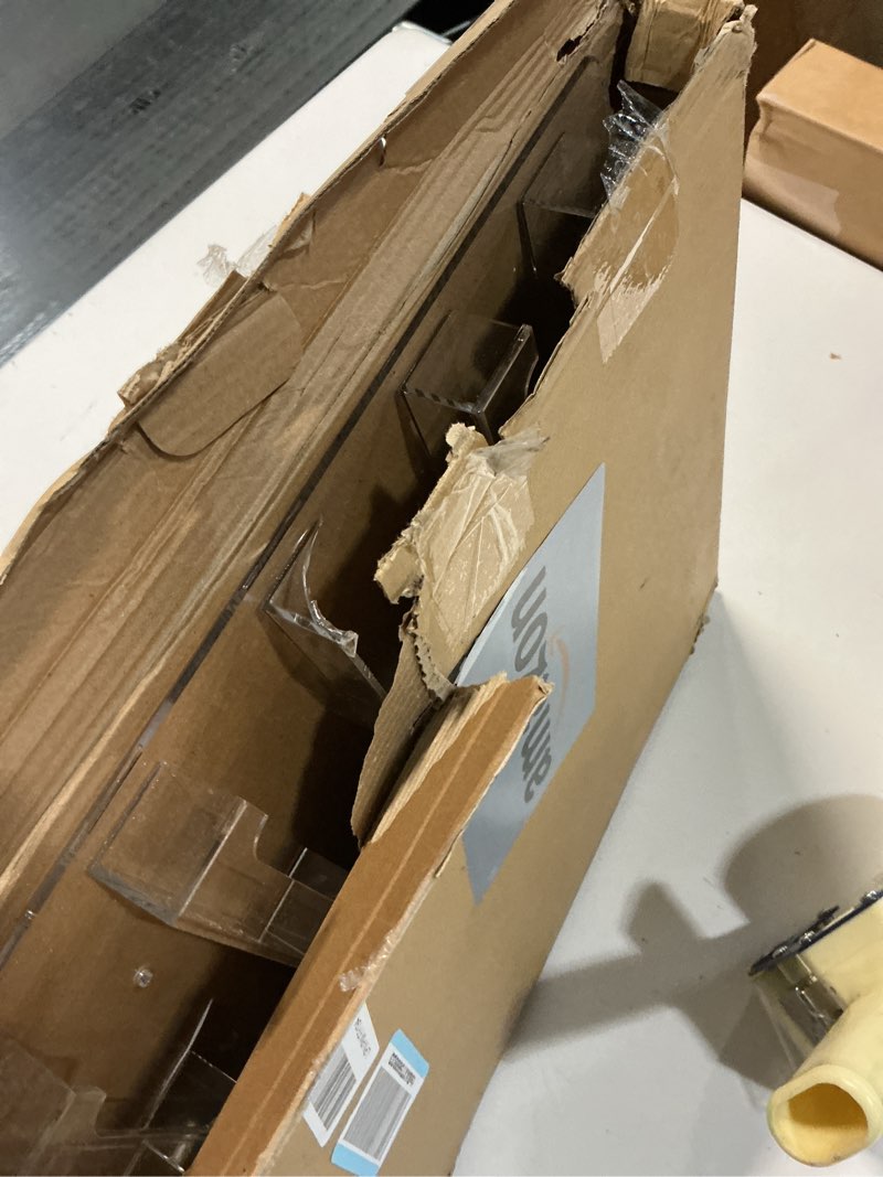 Condition photo showing Good Condition for Hillban Acrylic Business Card Holder Wall Mount Clear Sticker Display Rack Multiple Card Holders Clear Acrylic Organizing Sticker Display Stand Pre Drilled(20 Pockets)