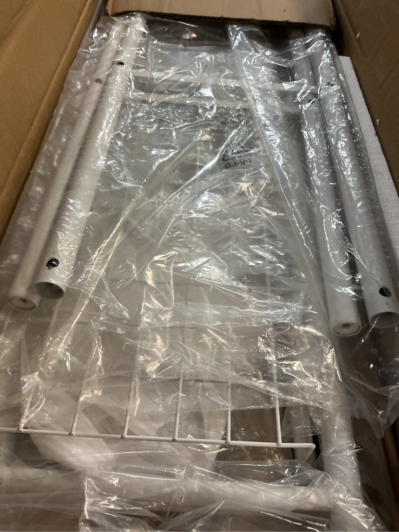 Condition photo showing New/Like New for Over the Toilet Storage shelf, 4-Tier Bathroom Organizer Rack, Easy To Install with Adjustable Feet Pad and Basket Freestanding Bathroom Shelves Above Toilet, Space Saver Toilet Storage Cabinet(White)