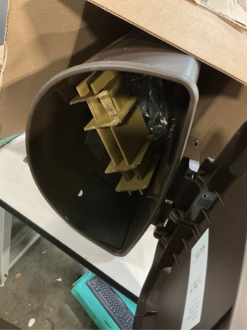 Condition photo showing Good Condition for simplehuman 50 liter / 13 gallon semi-round kitchen step trash can with secure slide lock, mocha plastic