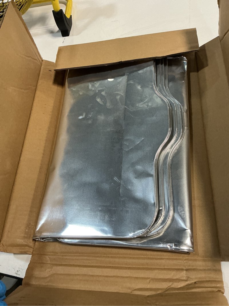 Condition photo showing As Is for 6 pcs bac521 drip tray liners for traeger ironwood 885 pellet smoker grill | fits for traeger ironwood 885 foil liner accessories, heat-resistant, grease catching, easy cleanup, thickened,28.75" x 15.5"