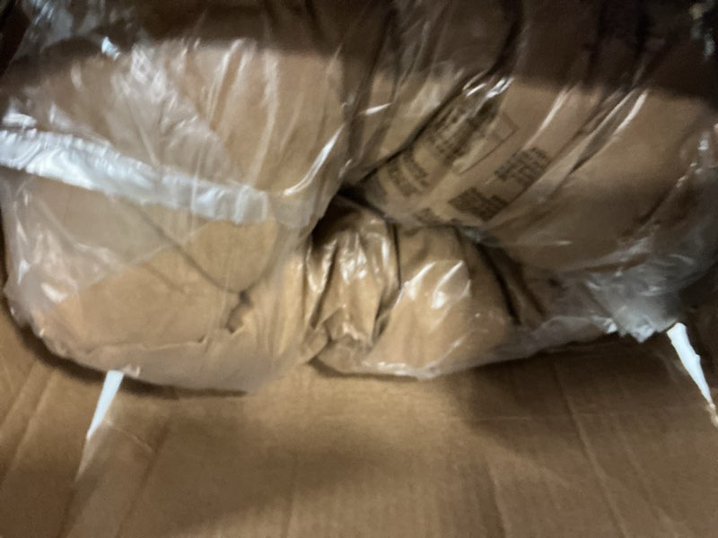 Condition photo showing Good Condition for blazing needles solid microsuede papasan chair cushion, 52" x 6" x 52", camel 52 in x 6 in x 52 in camel