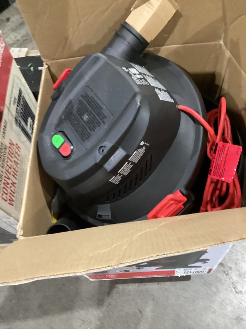 Condition photo showing Good Condition for shop-vac 12-gallon 5.5 hp corded wet/dry shop vacuum with accessories included